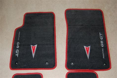 custom pontiac g8 floor mats